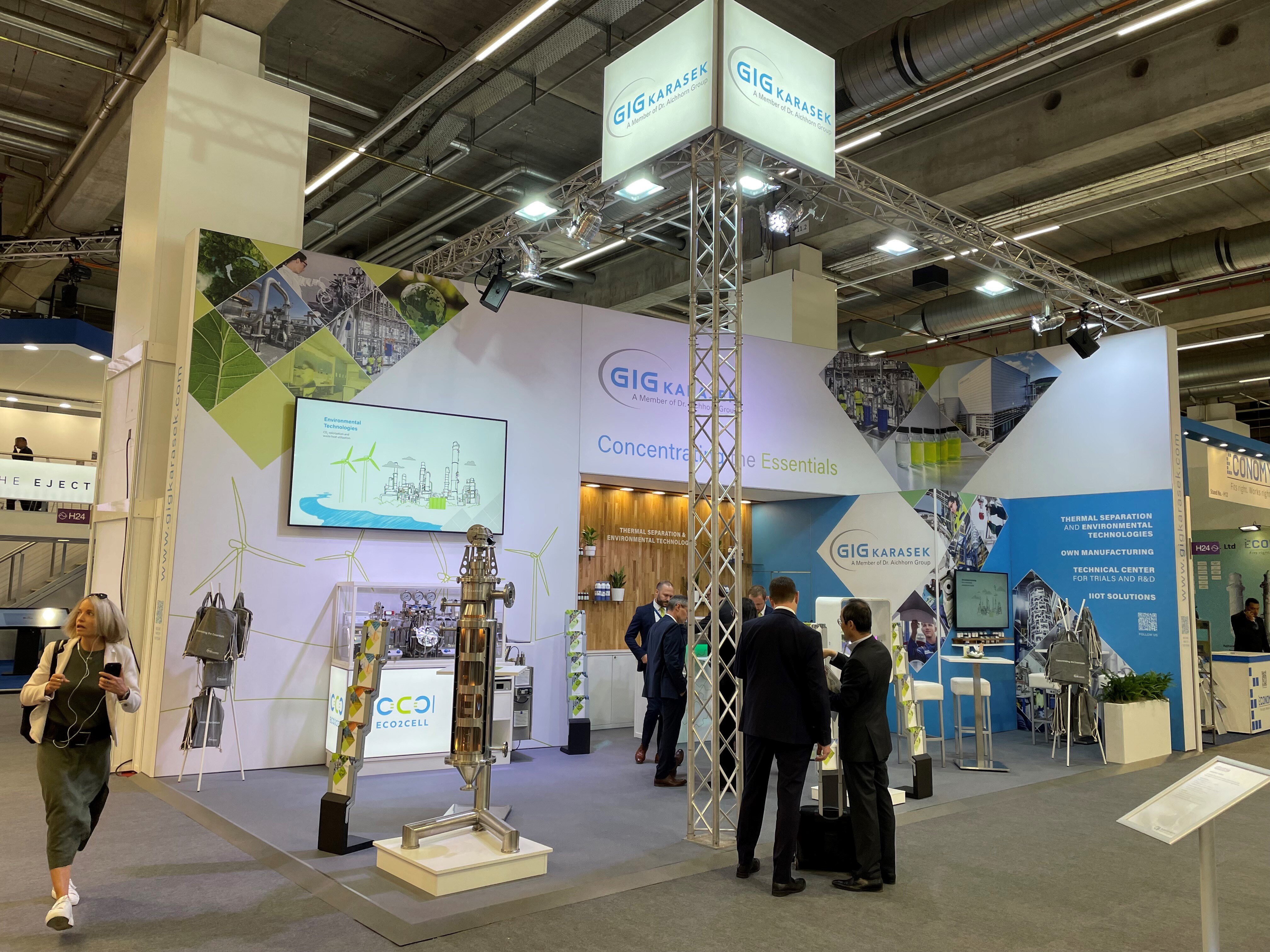 The GIG Karasek booth in hall 4 / H 24