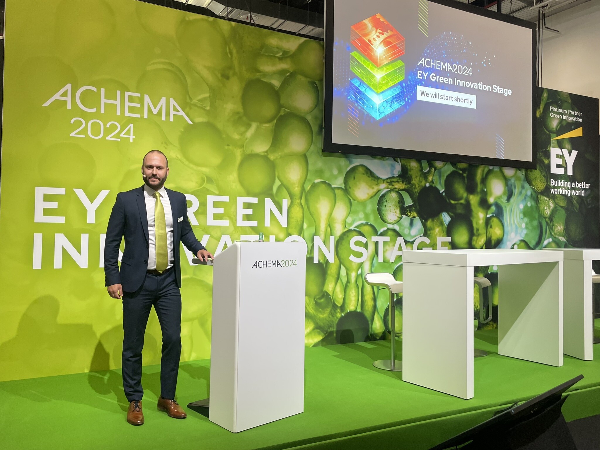 Andreas Schnitzhofer at the Green Innovation Stage