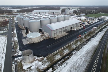 Eine der größten Biomethananlagen Europas in Friesoythe, Deutschland. © revis bioenergy