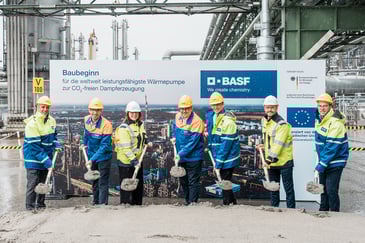 Groundbreaking at BASF in Ludwigshafen - CompriVAP large-scale heat pump system